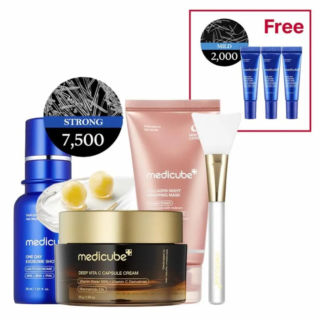 [Medicube]Exosome Shot 7500 30ml,Deep Vita C Capsule Cream,Collagen Night Wrapping Skincare Mask