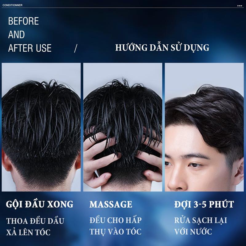 Dầu Xả Nam Blueman Nuôi Dưỡng Phục Hồi Tóc Chắc Khoẻ 210g 4