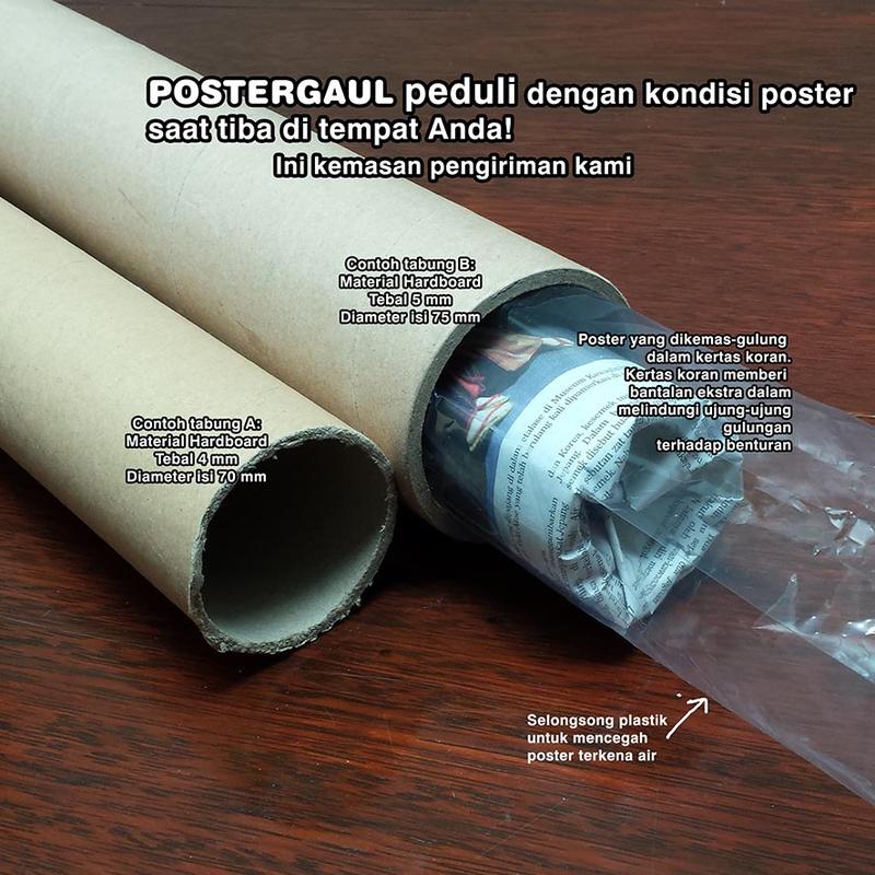 Poster Jumbo REPRODUKSI LUKISAN SATWA : IKAN KOI #MSC021 - ukuran 50 x 70 cm 5