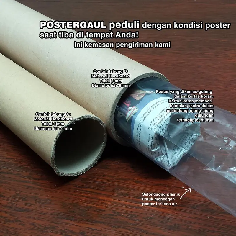 Poster Jumbo REPRODUKSI LUKISAN SATWA : IKAN KOI #MSC021 - ukuran 50 x 70 cm 4