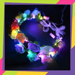 BANDO MAHKOTA BUNGA LED Headbands