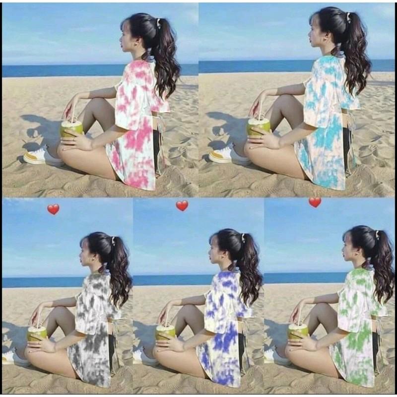 Áo phông cột dây 3/4 lưng