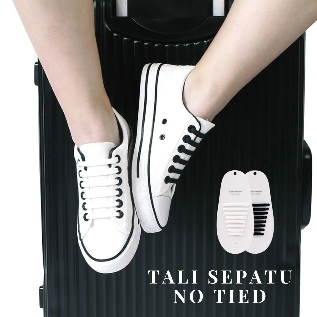 Tali Sepatu Silikon Premium Quality Murah 1 Set 16pcs Shoe