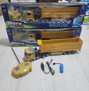 MAINAN RC CONTAINER TRUCK 12RODA TRUK MUATAN BARANG REMOTE