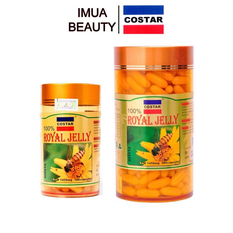 Viên Sữa Ong Chúa Úc Costar Royal Jelly 1450mg Trẻ Hóa Da