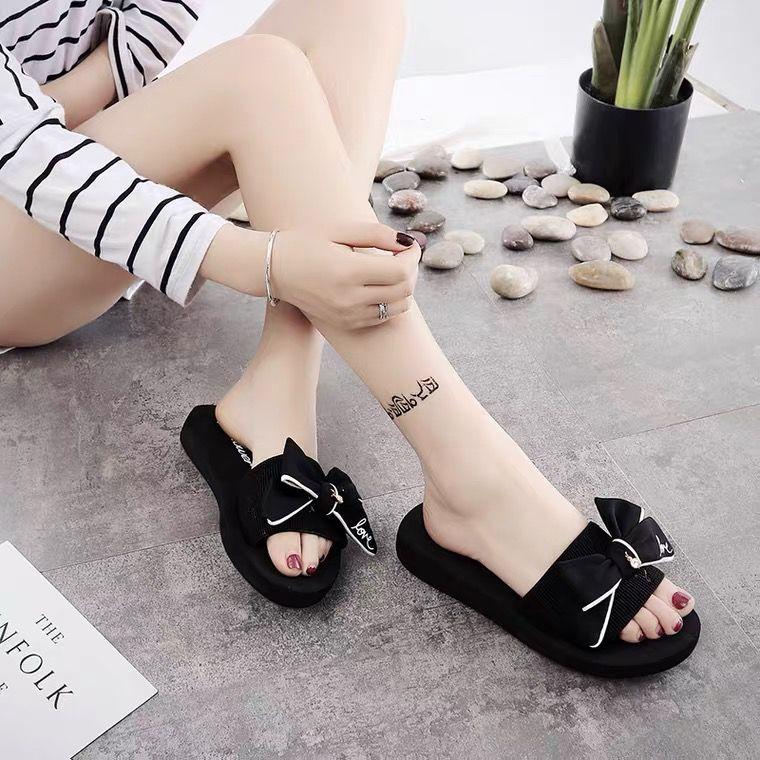 Dép Lê, Thời Trang Mùa Hè Cho Nữ, Đi Bên Ngoài, Đế Xuồng, Dép Cao Gót, Chống Trượt, Giày Đi Biển, Dép, Hàng Mới Về 2024 2