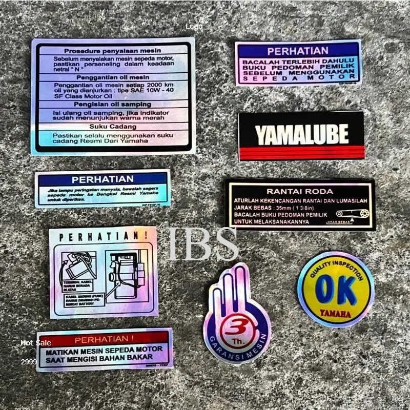 STIKER SET WARNING FIZR PERHATIAN YAMAHA FIZ R GARANSI MESIN - Shop ...