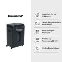 Gambar KRISBOW MESIN PENGHANCUR KERTAS S4210M - HITAM dari AZKO ID Kota Administrasi Jakarta Barat 3 Tokopedia