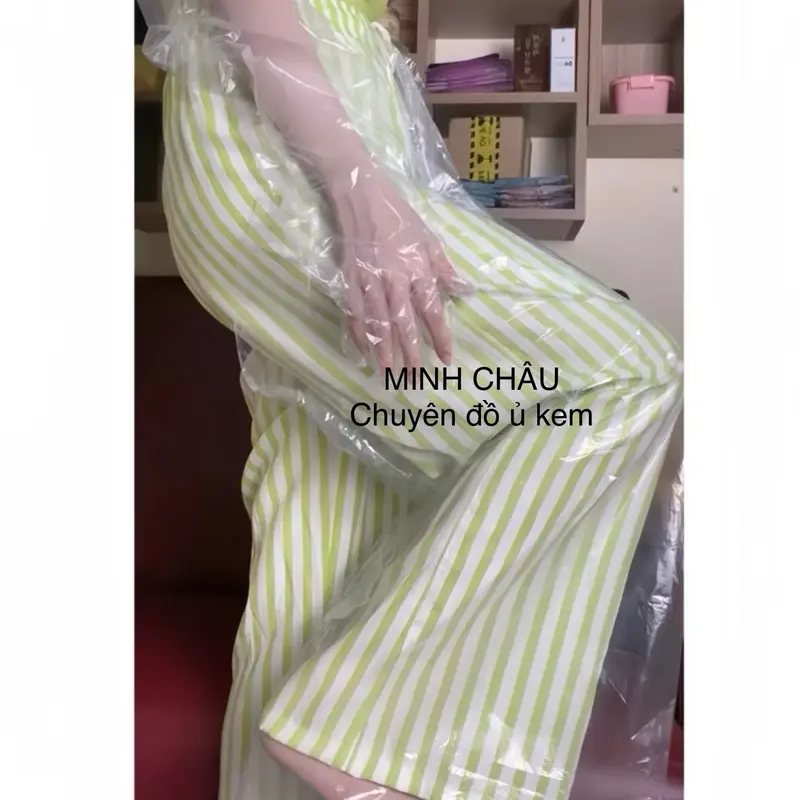 5 Quần Ủ KEM Nilon, quần có dây chun siêu tiện lợi, bọc cả bàn chân 1