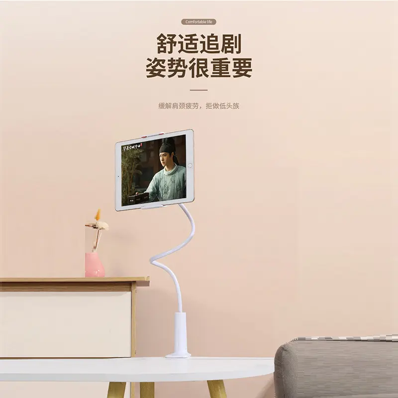 Giá Chân Đế Điện Thoại, Thiết Kế Lười Biếng, Đa Chức Năng, Thích Hợp Cho Đầu Giường, Để Phát sóng Trực Tiếp Và Xem Phim, Sử Dụng Trên Máy Tính Để Bàn, Kẹp Sáng Tạo, Tương Thích Với Máy Tính Bảng Và Máy Tính, Có Ống Thông Dụng Titan Phụ Kiện Phone 3
