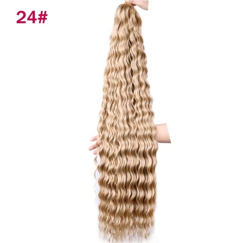 Product Introduction of DIY Freetress Deep Twist Crochet Hair Ombre Afro Curls Synthetic Crochet Hair Natural Long Crochet Braiding Hair Extensions African 9