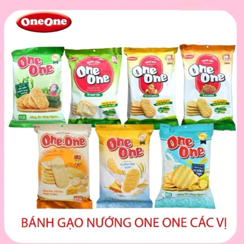 Bánh Gạo OneOne Đủ Loại - Gạo Ichi Mật Ong Mặn,Ngọt,Phô Mai Mật Ong Snack Ăn Vặt
