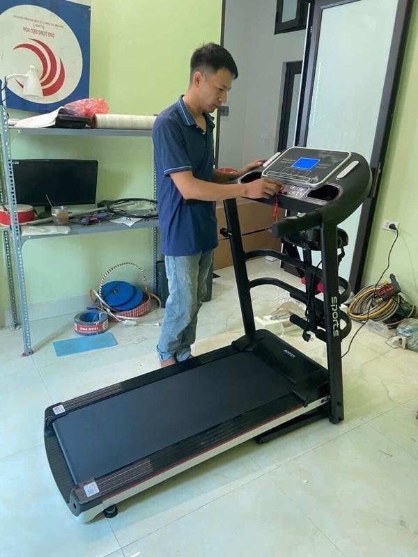 Product Introduction of Máy chạy bộ đa năng A7AB SPORT, kèm đai massage và tạ tay. máy  chạy phd tại nhà Tập Gym đi may chay bo tai nha thể dục 22