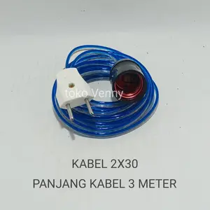 Fiting Gantung + Kabel 2X 30 Panjang Kabel 3 Meter 5 Meter 10 Meter 15 Meter 20 Meter