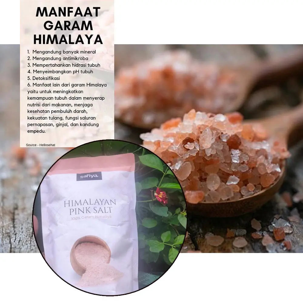 SAFIYA Garam Himalaya 1Kg Original Merah Pink