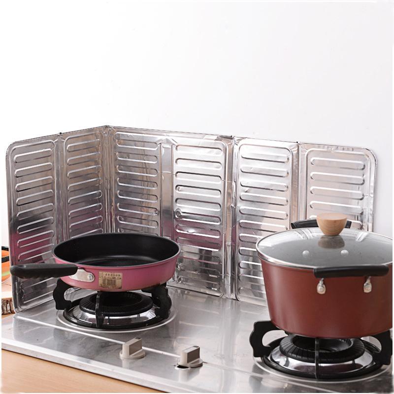 Hàng rào dầu bắn tung tóe, cho tấm chắn dầu, 84,5 * 32,7cm, được làm bằng tấm nhôm, ngăn chặn bắn tung tóe dầu, có thể làm sạch, tấm chống dầu bằng nhôm, thích hợp cho vết dầu 4