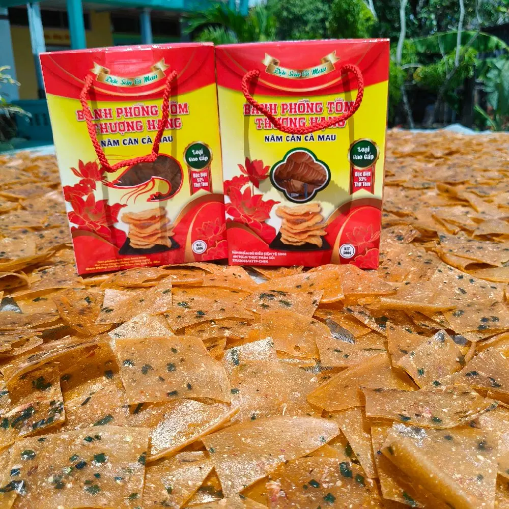 1ký 2 hộp Bánh phồng tôm thượng hạng