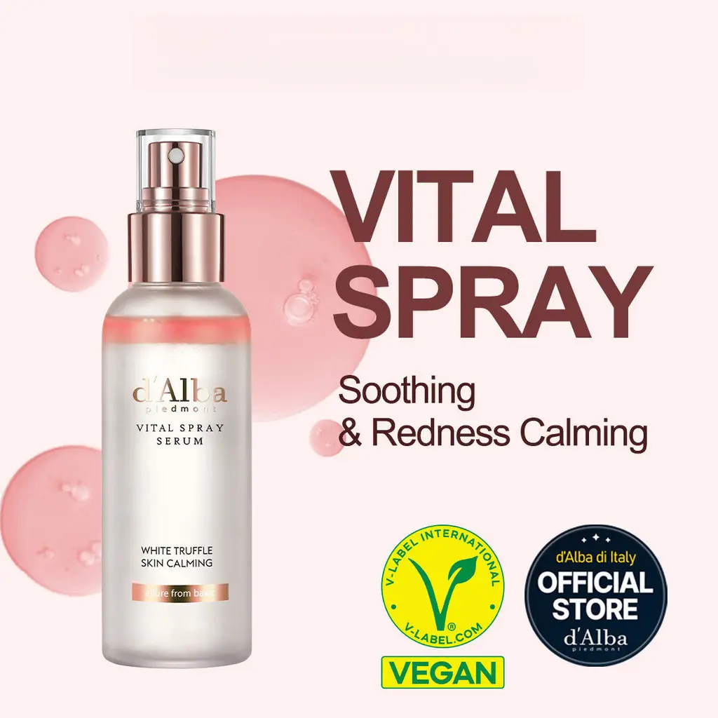[My Stock] D'Alba Italy White Truffle Vitality Spray Essence 100ml Cherry Oil Organic Serums