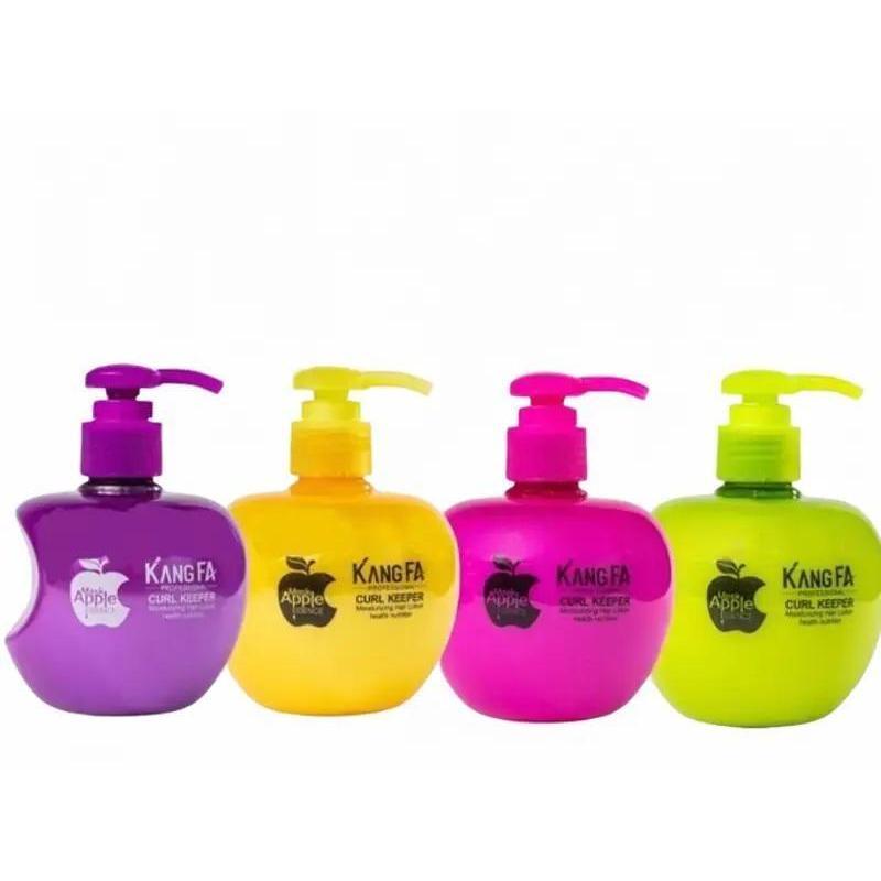 Gel giữ nếp tóc xoăn mềm Wax hương táo tạo kiểu tóc uốn sóng dưỡng ẩm phục hồi tóc khô xơ