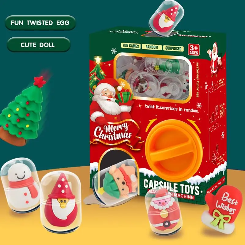 Cartoon Shape Capsule Toy, 1 Box Egg Twisting Machine, Cardboard Box Gift, Blind Box Machines with Random Capsule Toys Egg 4