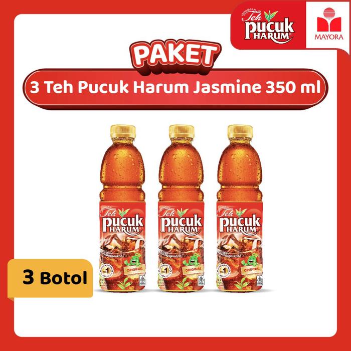 Gambar Paket 3 Teh Pucuk Harum Jasmine MT 350 ml dari Mayora Kota Administrasi Jakarta Barat Tokopedia