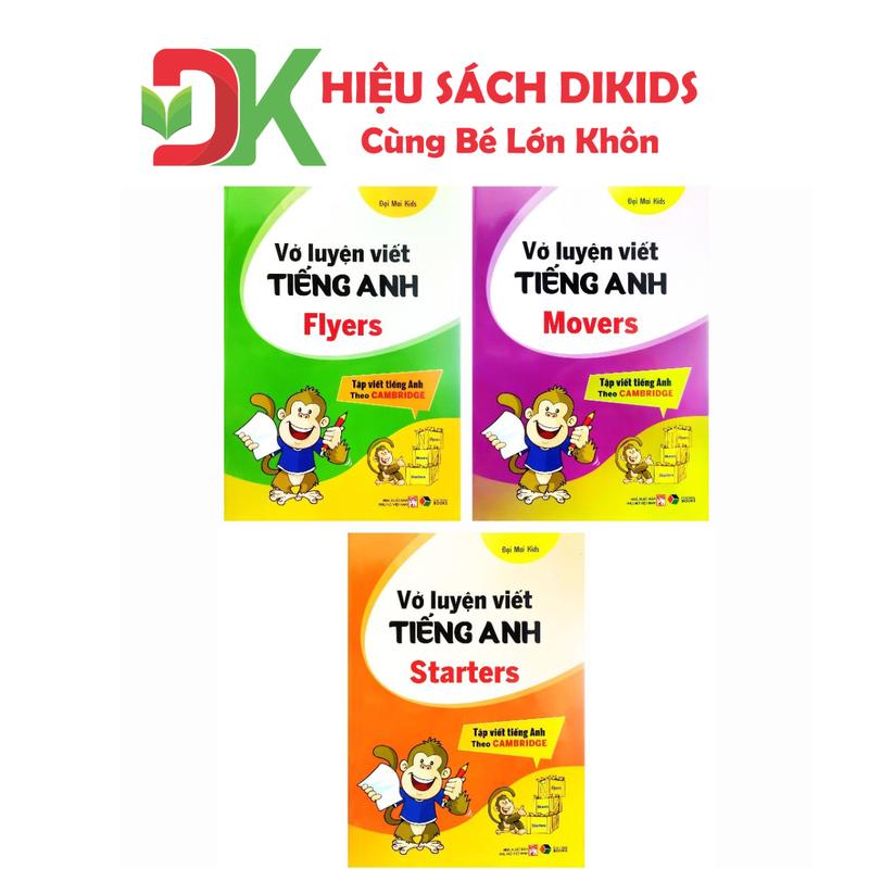 Sách - Vở luyện viết tiếng anh : Starters , Movers , Flyers - lẻ tùy chọn : Tập viết tiếng anh theo Cambridge
