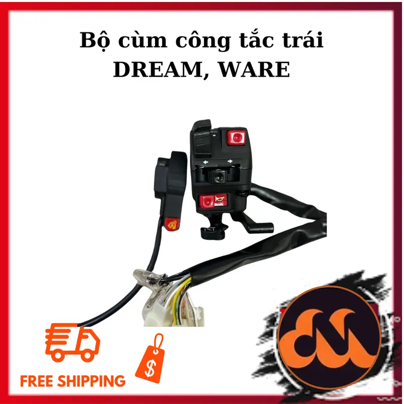 Bộ Cùm công tắc trái wave zx wave alpha wave110 Phụ Kiện Phụ Tùng 0