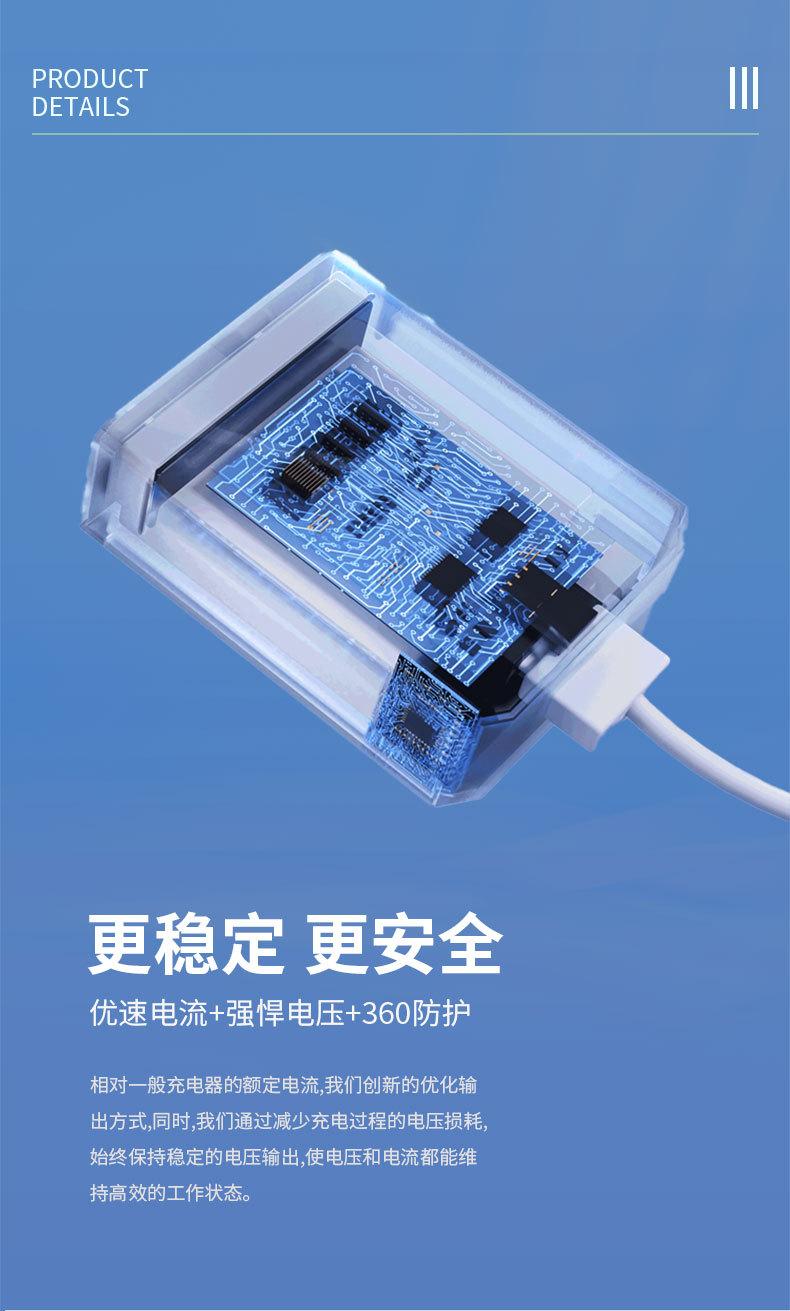 Product Introduction of 66W Super Fast Charging Charger USB Port Compatible with Xiaomi Huawei US/CN Standard Phones Original Charger 9