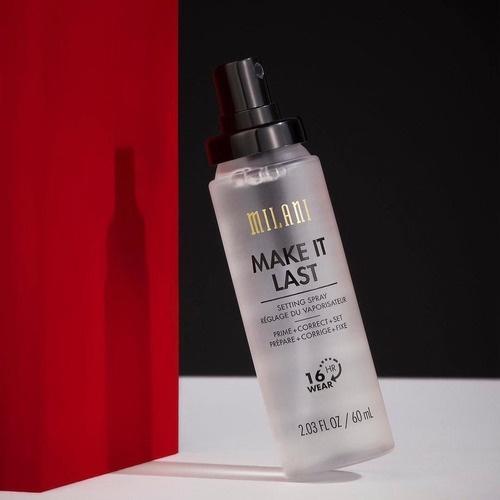 Chai xịt giữ & khóa lớp trang điểm makeup Milani Make It Last Setting Spray suốt 16h