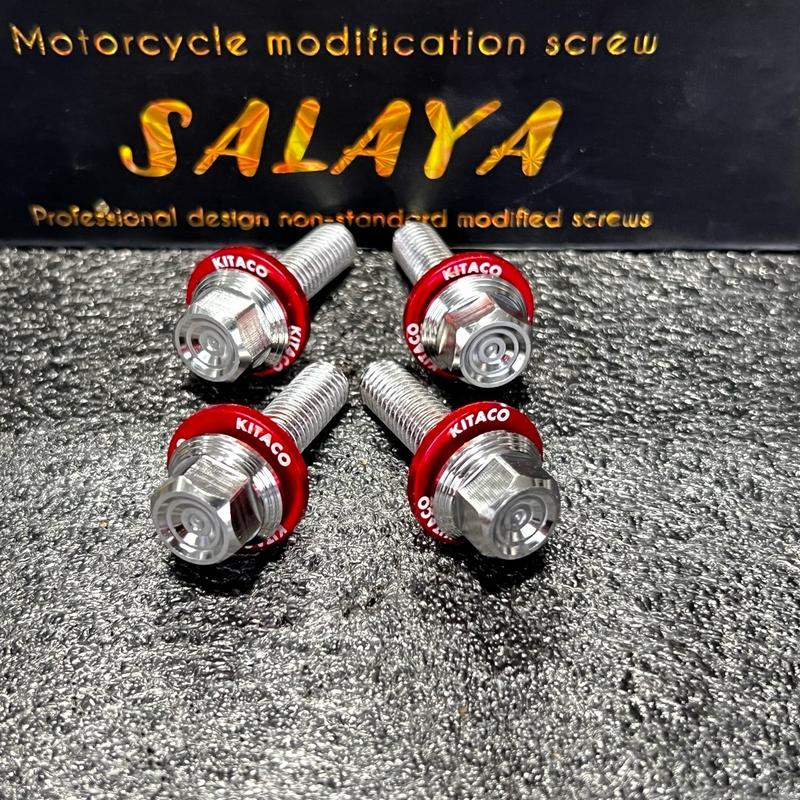  Ốc salaya đầu trụ mẫu Thái V2 lắp cùi dĩa nhôm cnc winner sonic sirus exciter 135 150 155 - inox 304 