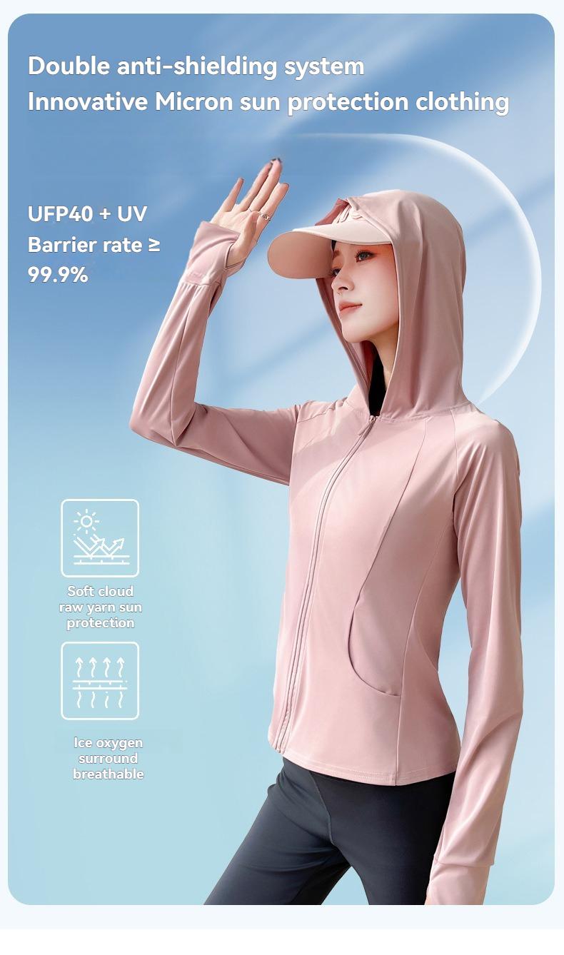Product Introduction of Outdoor Ice Silk Sun Protection Clothing with Pocket, New UV-Proof Sunshade Light Sun-Protective Clothing, Outdoor Sports Thin Section Hooded Jacket 1