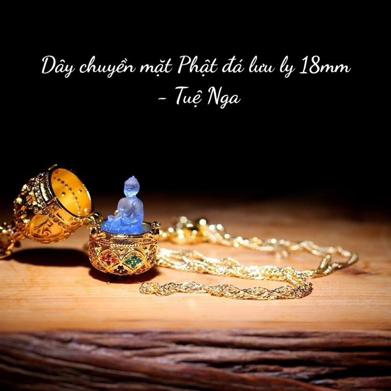 Dây Chuyền Mặt Đá Lưu Ly Hình Đức Phật Địa Tạng, Quan Âm, Thiên Thủ, Phổ Hiền,.... - Tuệ Nga