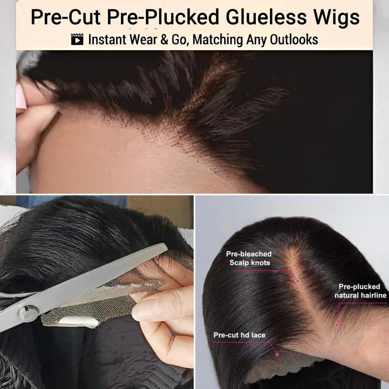 Product Introduction of Human Hair Wig 4x4 Lace Front Wigs Straight Glueless Wigs Brazilian Virgin Human Hair Natural Black Color For Black Women 24 Inch 4