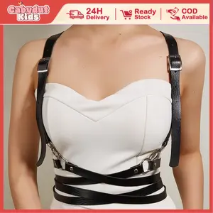 Cabydut Kids Body Belt Harness Fashion Gothic Metal Style Harajuku Korean Kpop Bodybelt Wanita Pria Aksesoris Kostum