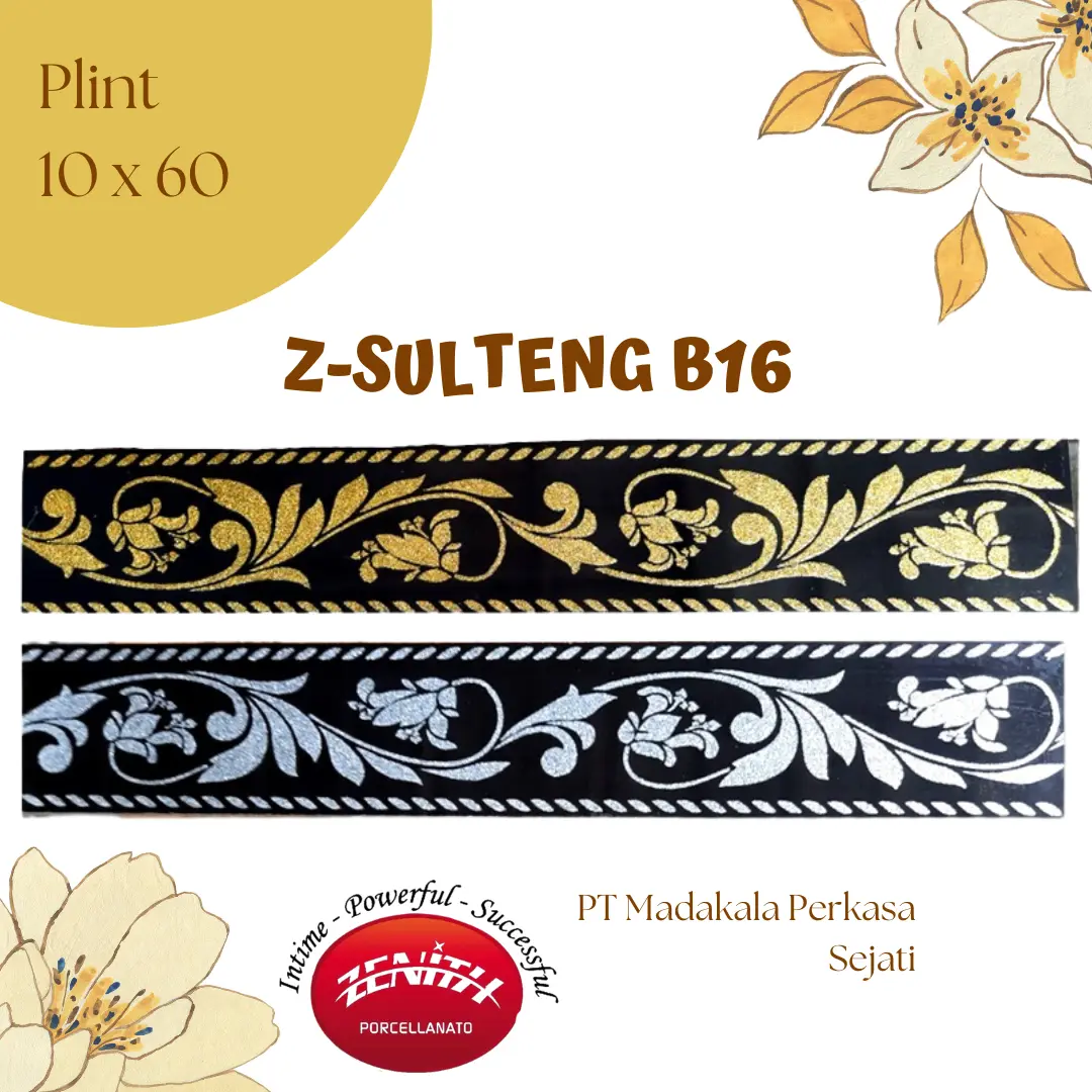 Keramik List Granite Plint  Ukuran 10x60cm Motif