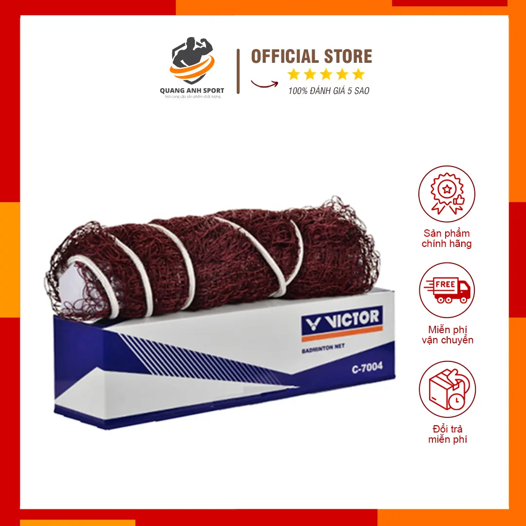 Lưới Cầu Lông Victor C-7004 Chính Hãng Kích Thước 6.04 x 0.76m Chuẩn Thi Đấu