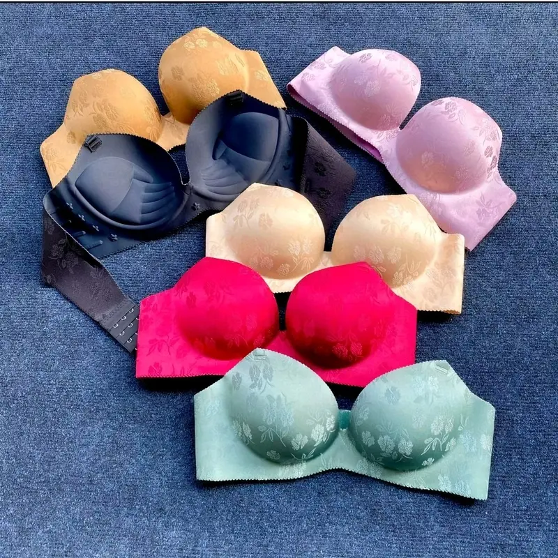[9] Combo 3 Áo Lót Su Thái Gấm đệm bàn tay nâng 5cm Nữ Bra Kem Voi [ GẤM 5p - 13 ] 0