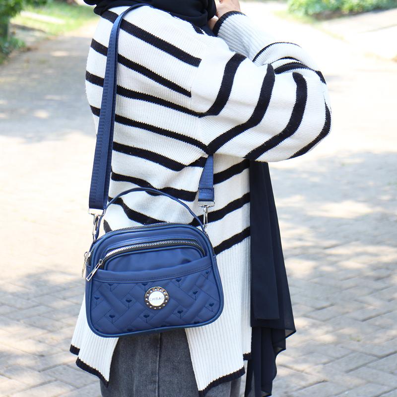 Luna Aura Tas Slempang Jinjing Wanita Pompom Leona 4 Ruang Slingbag Wanita Terbaru Tas ootd 5