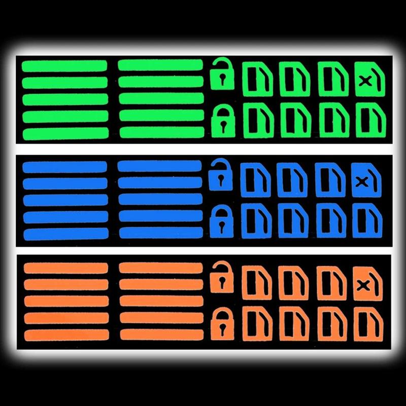 Product Introduction of Luminous Window Button Sticker Fluorescent Windows Lifter Door Switch Stickers Night Safety Decal Car Interior Decals Auto Part 0