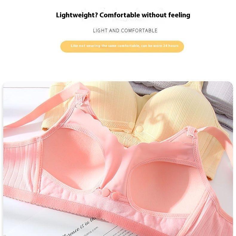 Product Introduction of Front opening nursing bra for pregnant women, gathering underwear to prevent sagging and postpartum breastfeeding, specifically designed for thin pregnancy bras for women 45