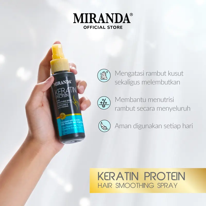 [FYC] 4IN1 Miranda Paket Growth & Smooth 2IN1 with Conditioner / Miranda Paket Pemanjang Rambut / Miranda Paket Pelembut Rambut / Miranda Biotin Hair Growth / Miranda Keratin Smoothing Mask 3