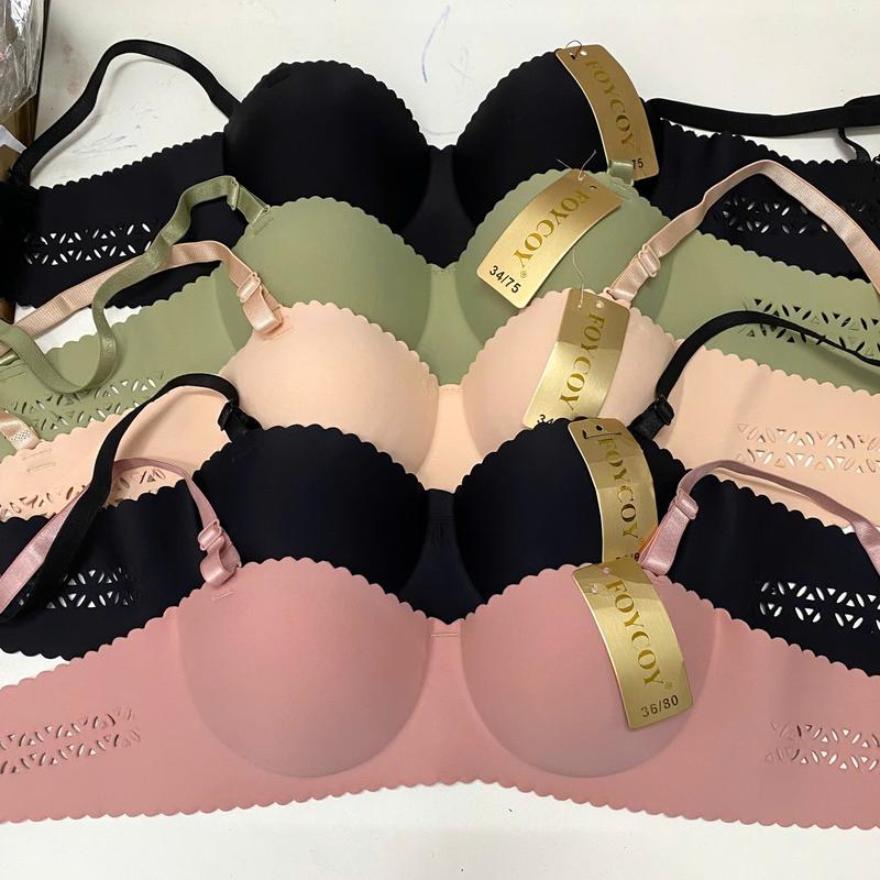 512- combo 3 Áo su đúc cup ngang có họa tiết cắt đẹp  ,cup A (form nhỏ) Trơn Women Nữ Voan Voi Bra