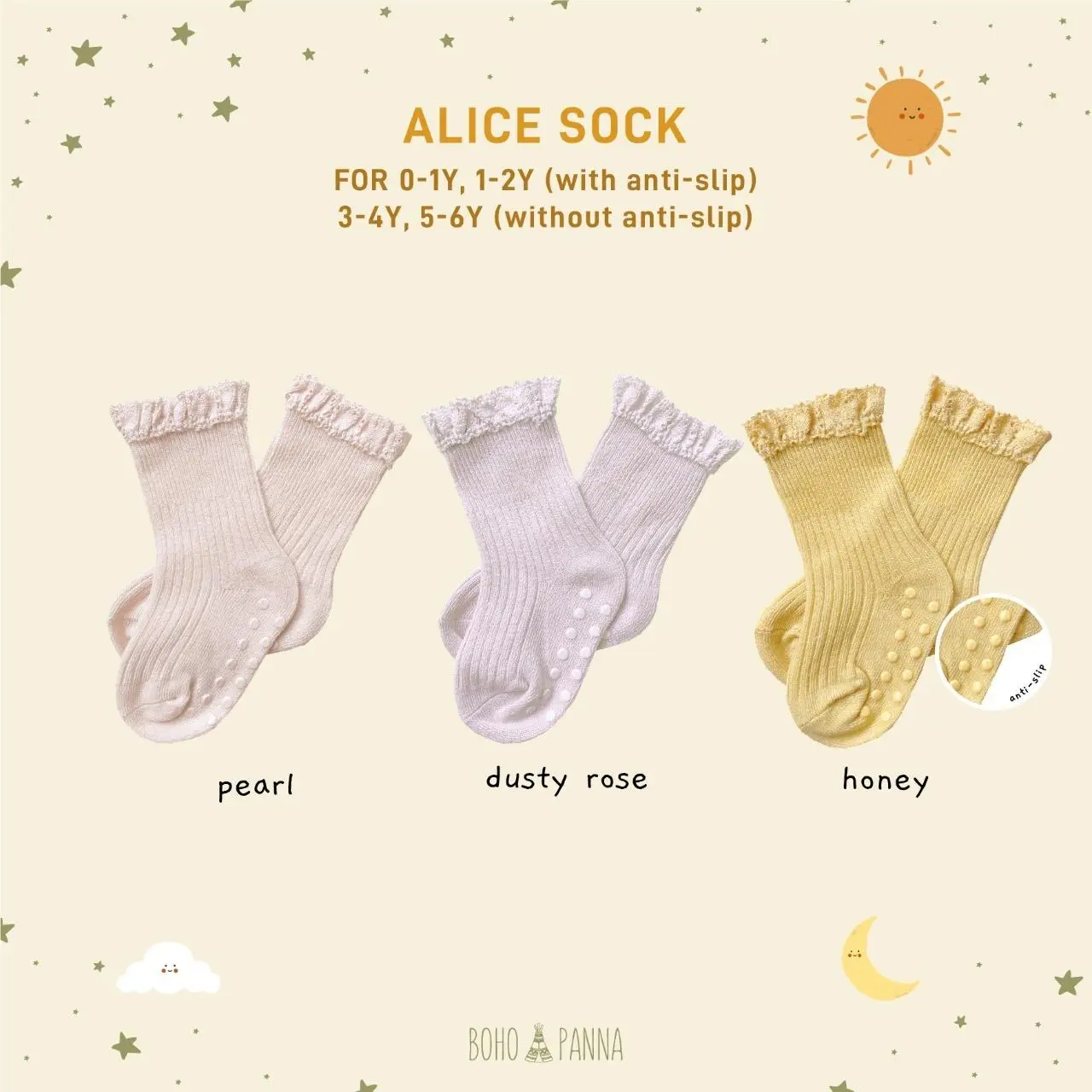 BOHOPANNA - ALICE SOCK - Kaos Kaki Anak
