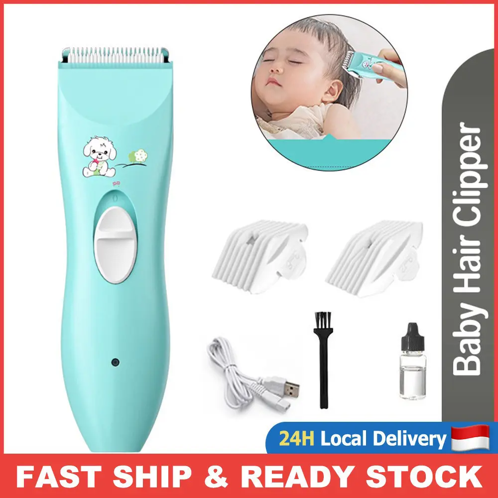 Baby Hair Clipper Alat Cukur Rambut Bayi Anak Lengkap & Mudah untuk Dicuci / Hair clipper mesin COD