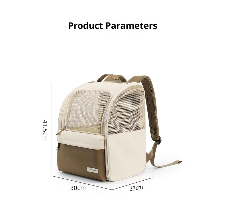 Product Introduction of Pet Backpack Outdoor Breathable Portable Cat Bag Large Capacity Handheld Dog Bag 18