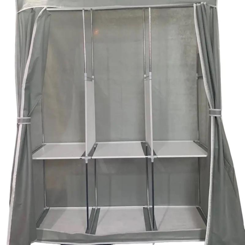 Tủ vải quần áo 3 khung treo, 6 buồng khung thép sơn tĩnh điện