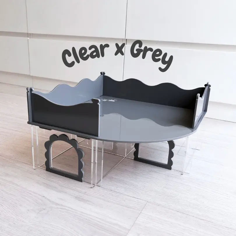 Clear x Grey