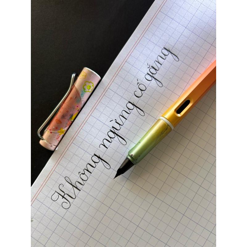 Bút Hoàng Ngọc T010 (KHÔNG KÈM MỰC) bút luyện chữ  Bút ngòi lá tre 101 không rỉ, bút luyện calligraphy nét thanh nét đậm 5