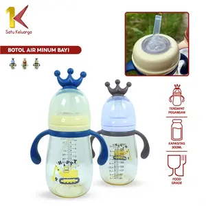 [COD] SK C921 Botol Air Minum Bayi 300ML 2IN1 Bottle dengan Sedotan dan Dot Bpa Free
