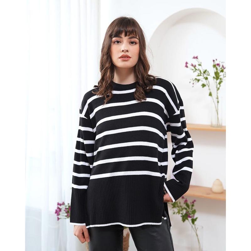 Product Introduction of Belleza outlet Baju Atasan Wanita Rajut Korean Style Haru Blouse Atasan Wanita 2